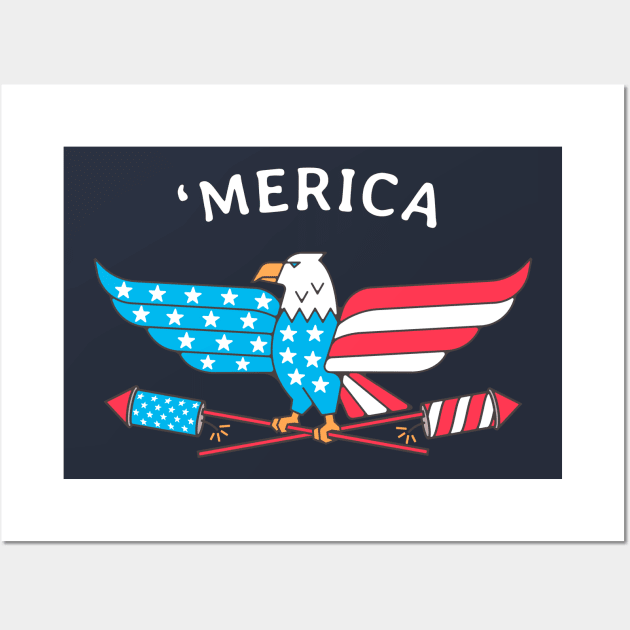 'Merica Wall Art by BodinStreet